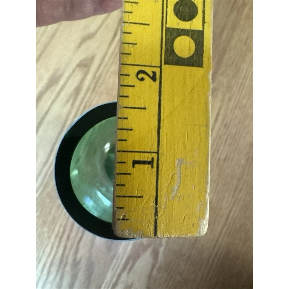 Green Glass Vase Poland Handcrafted &‎ Mouthblown Cylinder Bud Vase Art Glass